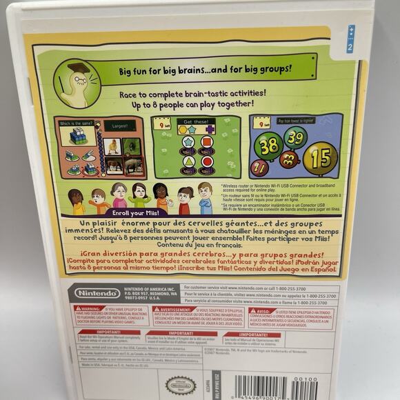 Big Brain Academy: Wii Degree (Nintendo Wii, 2007) - Complete w/ Manual - Tested - Picture 2 of 6